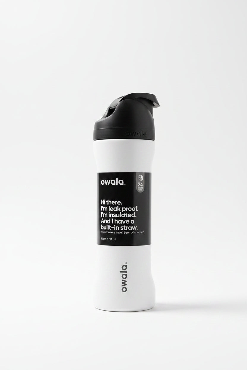 Owala FreeSip /white and black/ 24 oz (710ml)