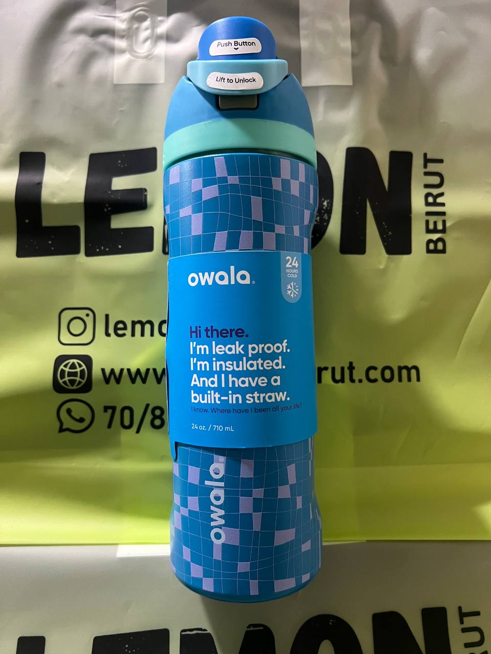 Owala FreeSip /Birthday Bash TAKE A DIP Pool/ 24 oz (710ml)