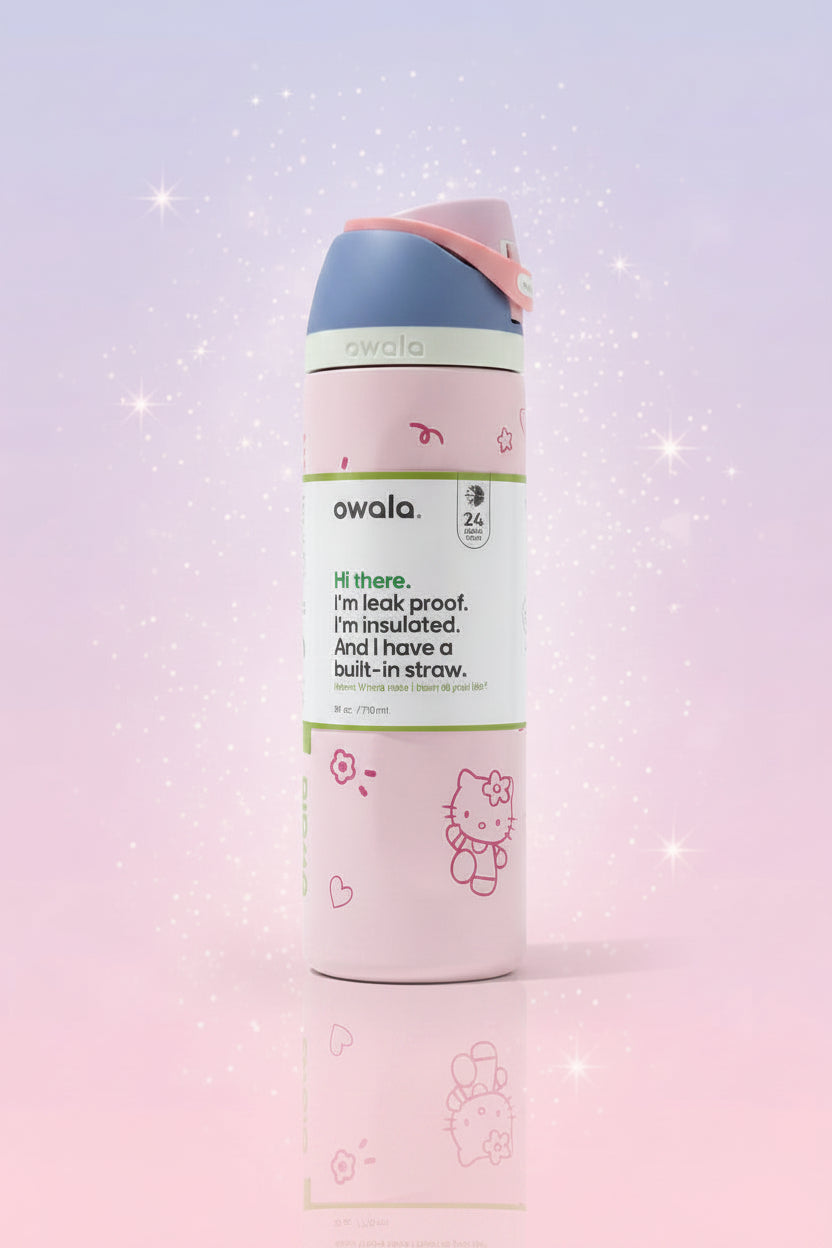 Owala FreeSip /Hello Kitty Pink/ 24 oz (710ml)