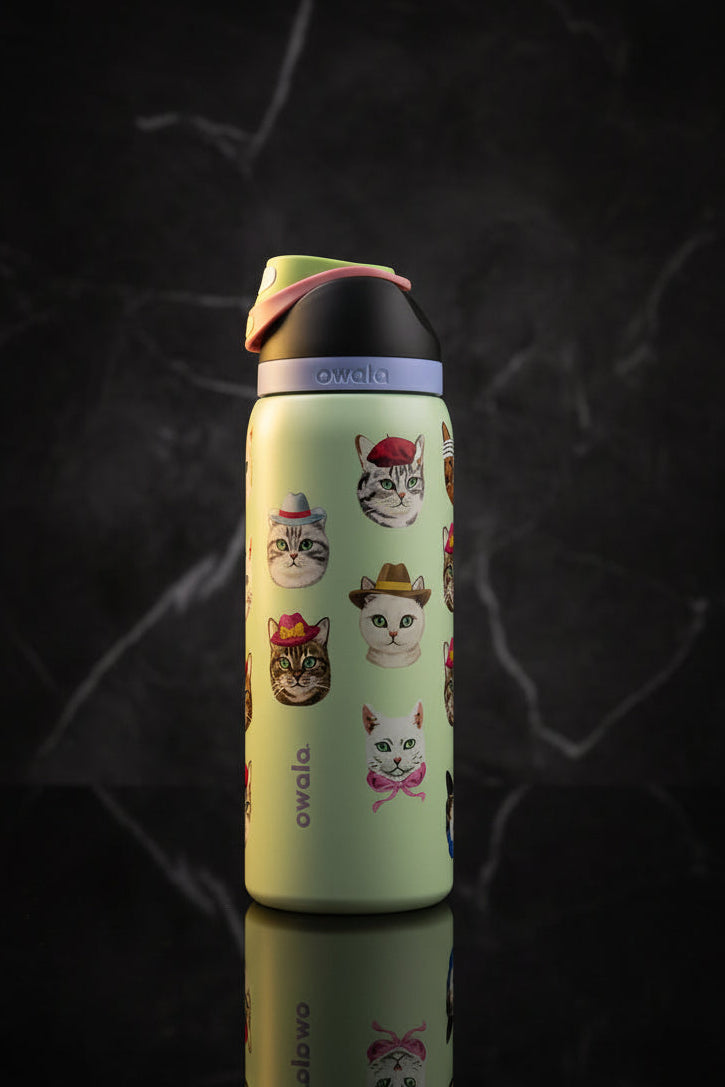 Owala FreeSip /Cat Collage / SPECIAL EDITION 32 oz (946ml)