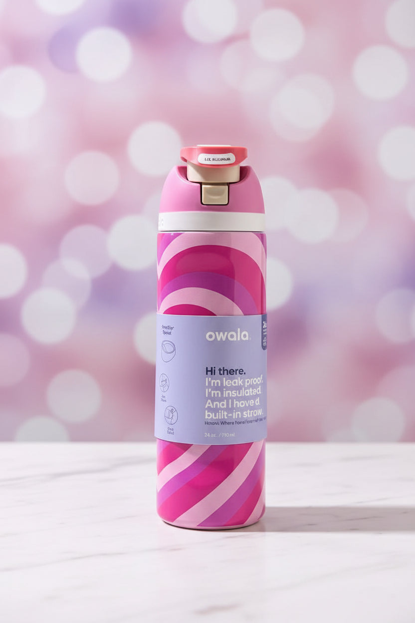 Owala FreeSip /Pink Heart/ 24 oz (710ml)
