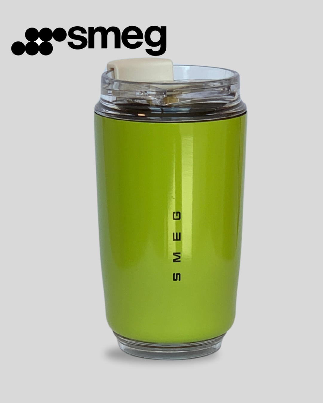 SMEG قدح قهوة للسفر من الستانلس ستيل أخضر