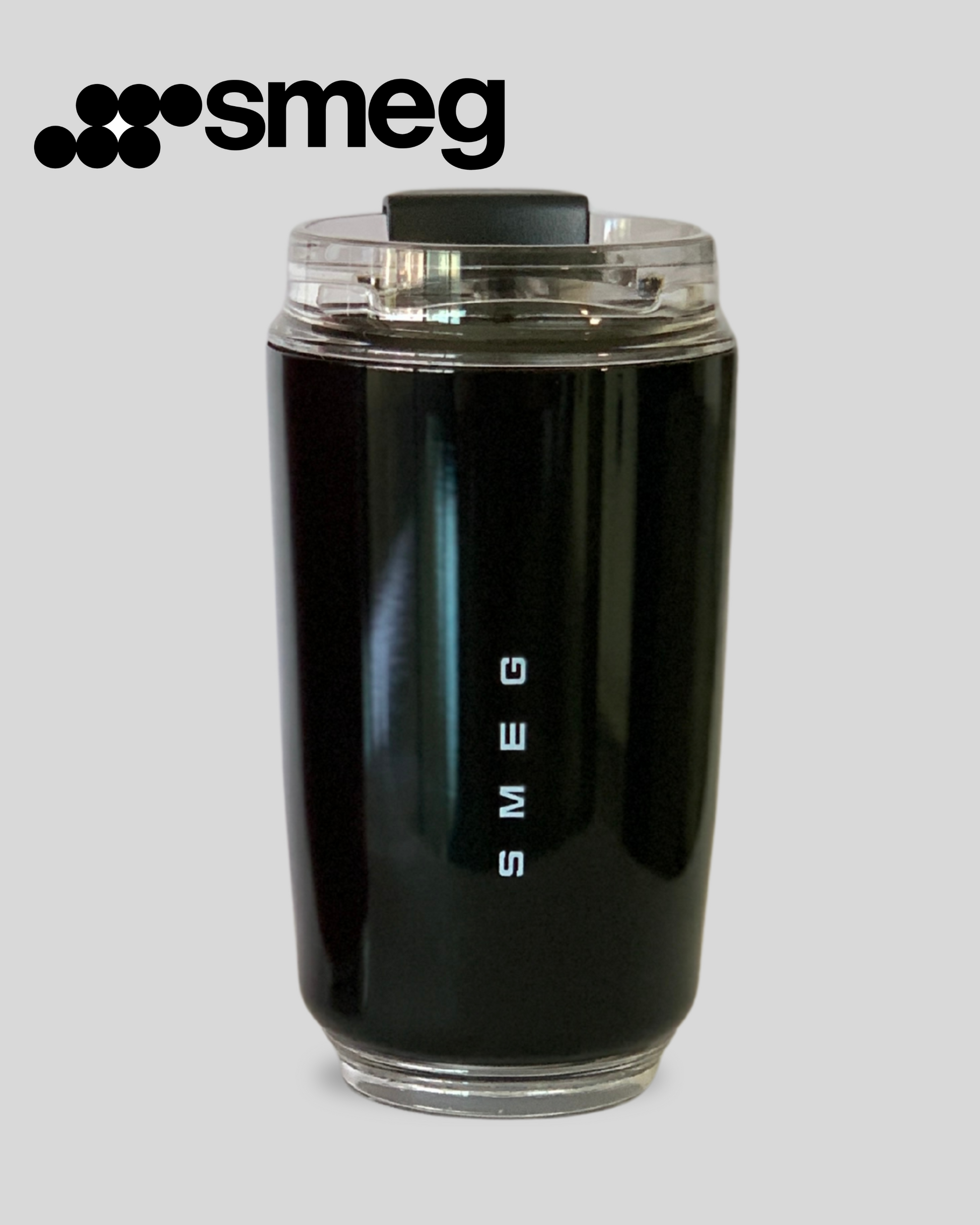 SMEG Stainless Steel Travel Coffee Mug Black