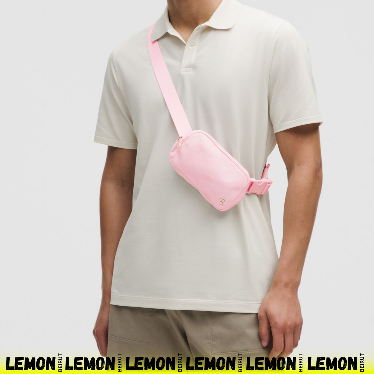 حقيبة حزام Lululemon Everywhere سعة 1 لتر، أورجانزا وردي