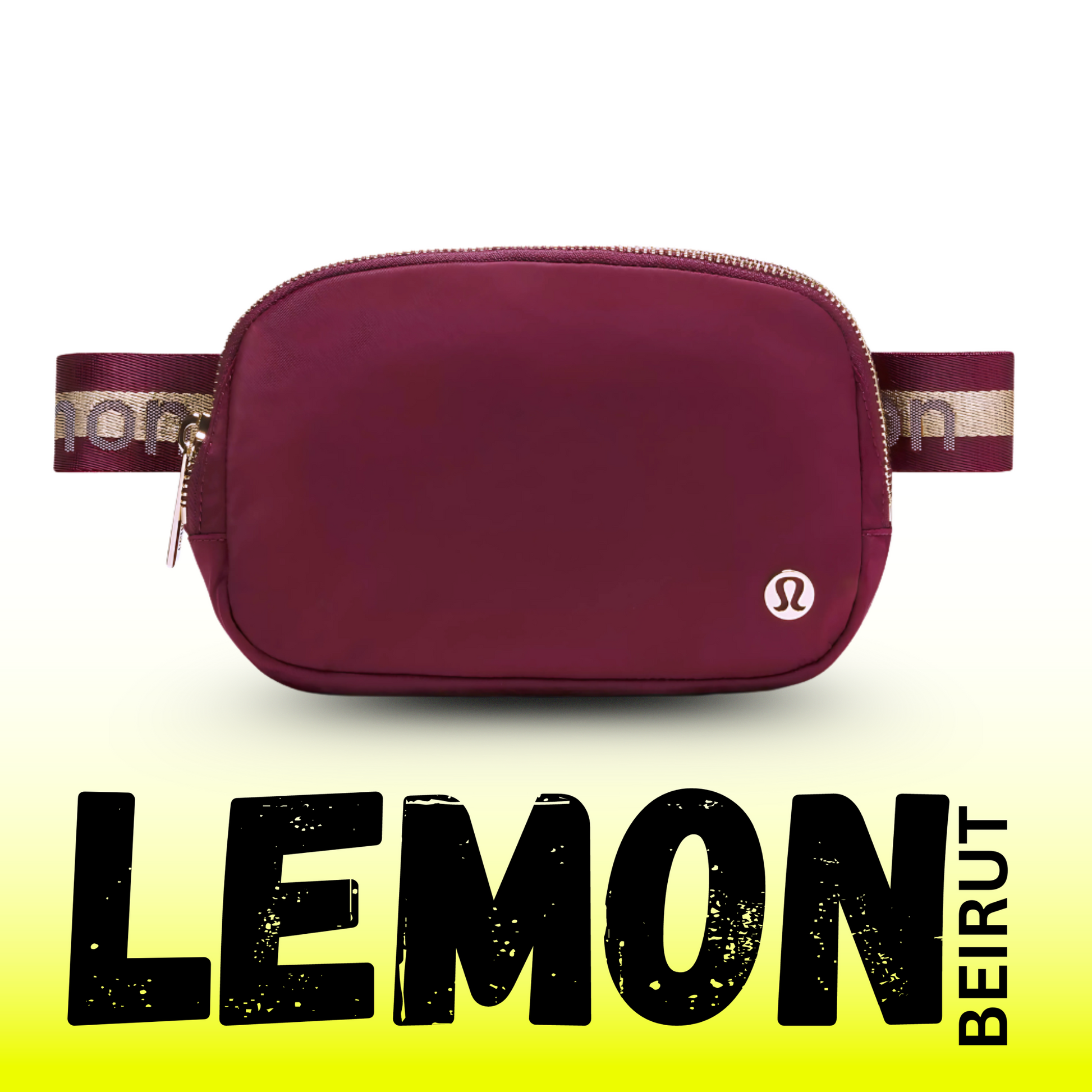 Lululemon Everywhere Belt Bag 1L, Burgundy/Gold