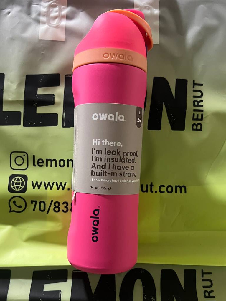 Owala FreeSip /فلامنجو هايبر/ 24 أونصة (710 مل)