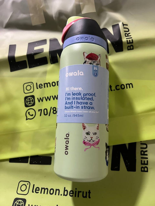 Owala FreeSip /Cat Collage / SPECIAL EDITION 32 oz (946ml)