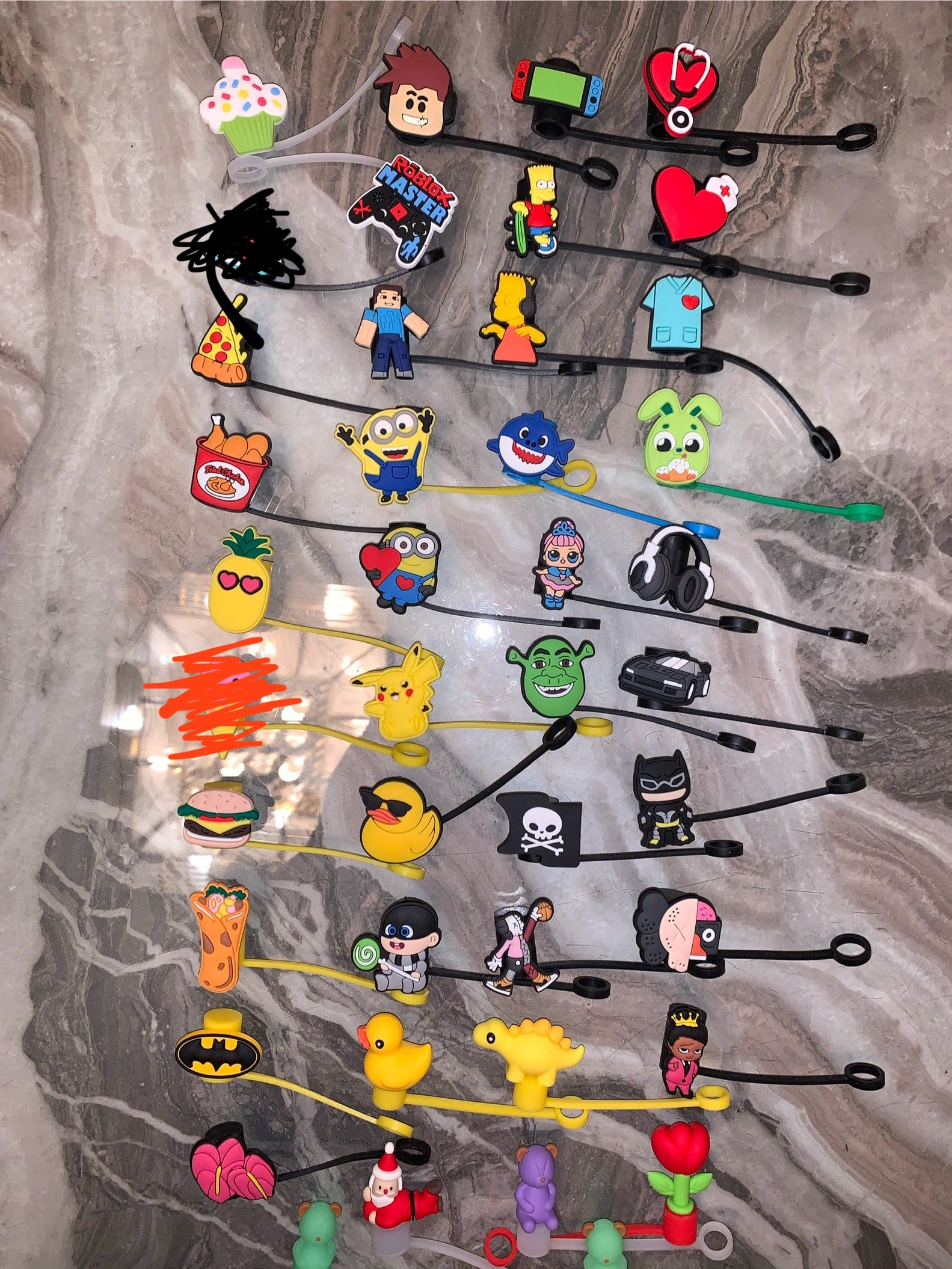 Straw Toppers for Stanley Tumblers — Set of 10 (Boy or Girl Mix)