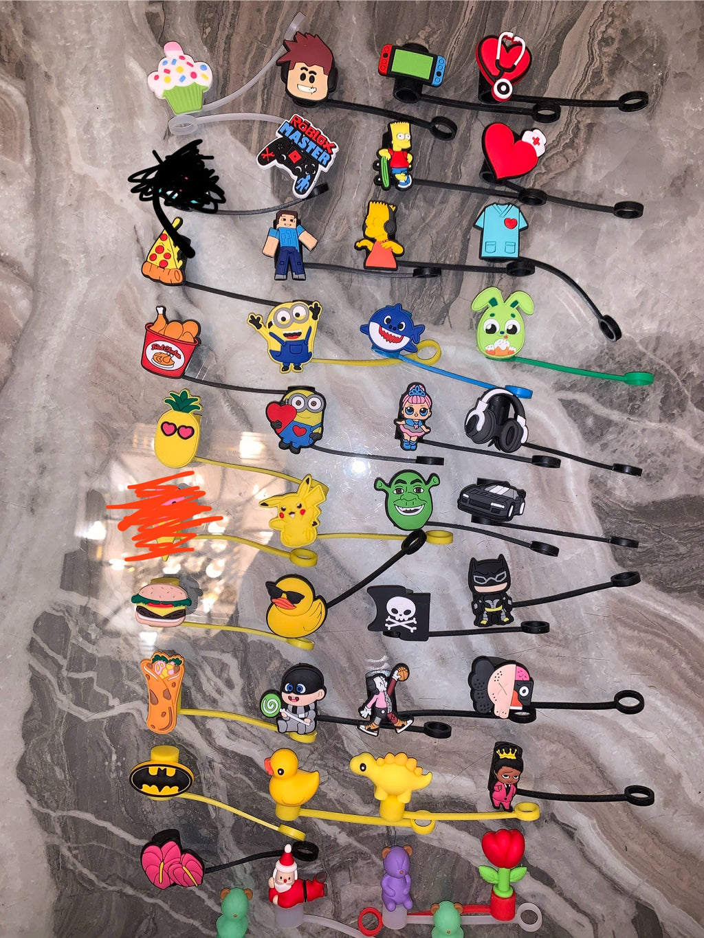 Straw Toppers for Stanley Tumblers — Set of 10 (Boy or Girl Mix)