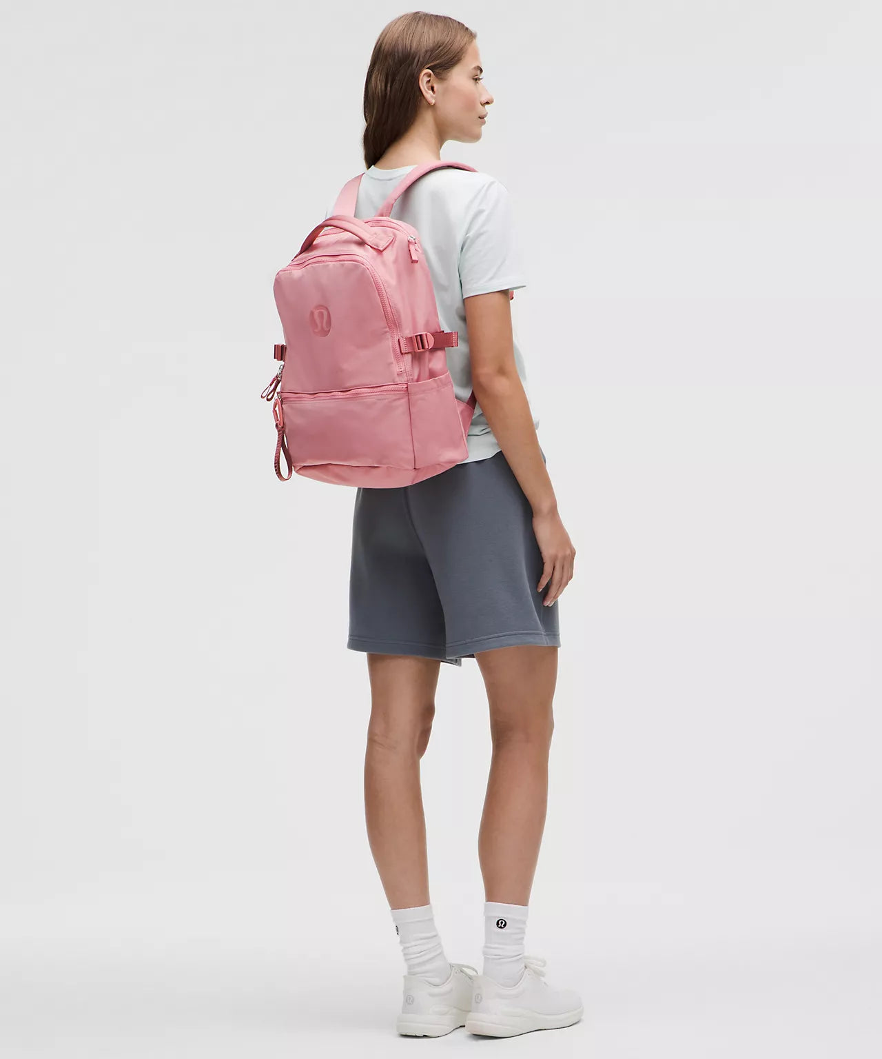 Lululemon New Crew Backpack 22L Logo Deco Pink