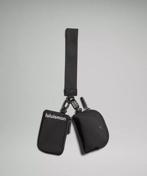 Dual Pouch Wristlet (Black)