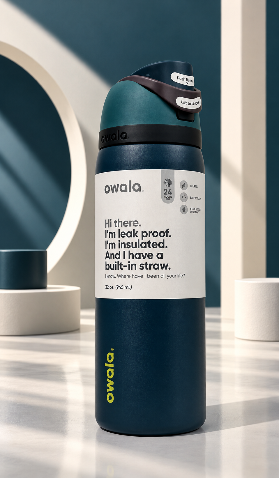 Owala FreeSip / Deep Moss /32 oz (945ml)