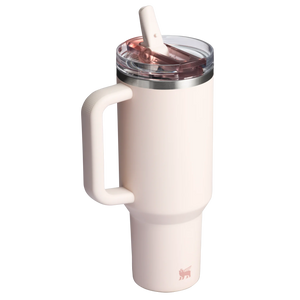 THE QUENCHER PROTOUR FLIP STRAW TUMBLER | 40 OZ|Rose Quartz