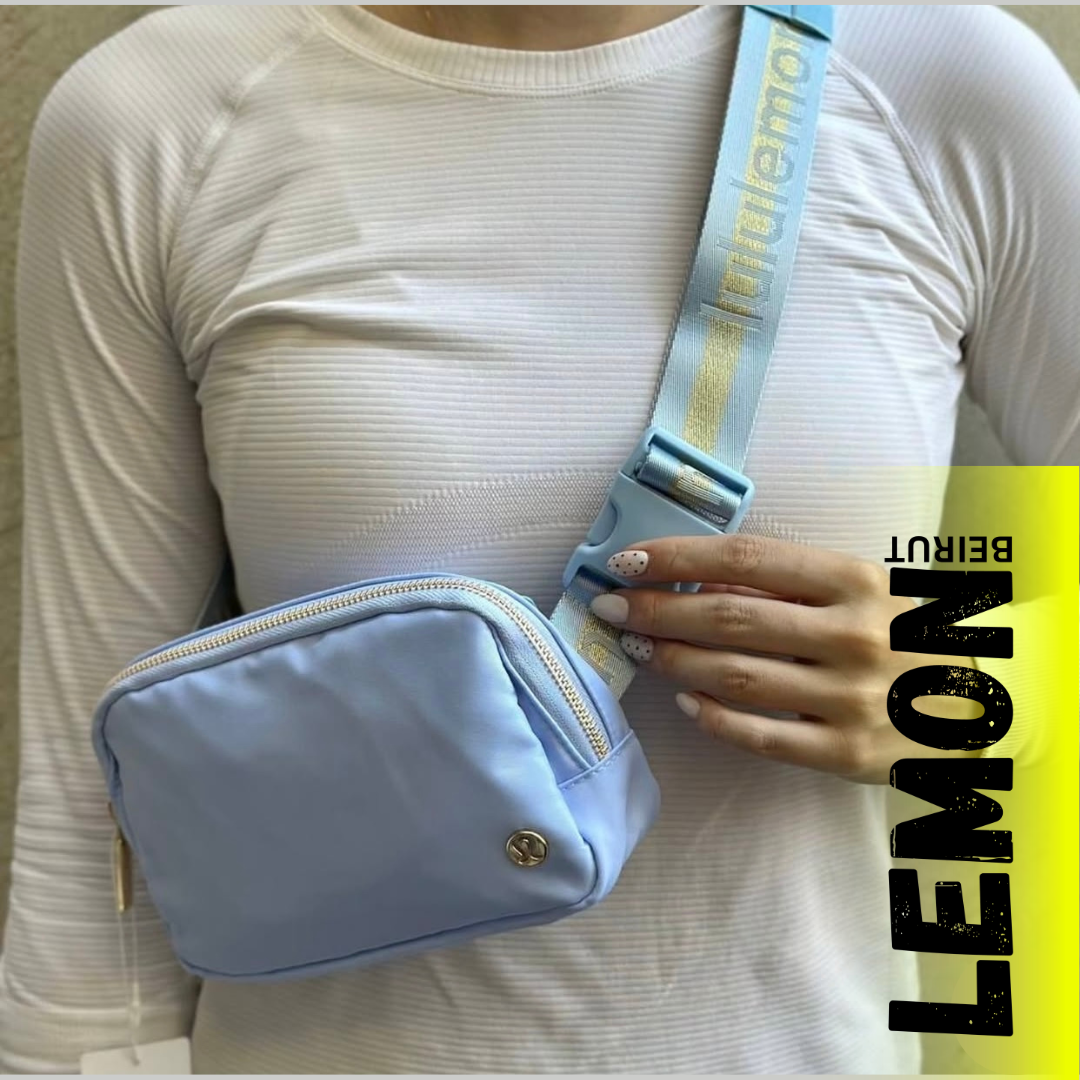 Lululemon Everywhere Wordmark Crossbody Belt Bag 1L - Sky Blue