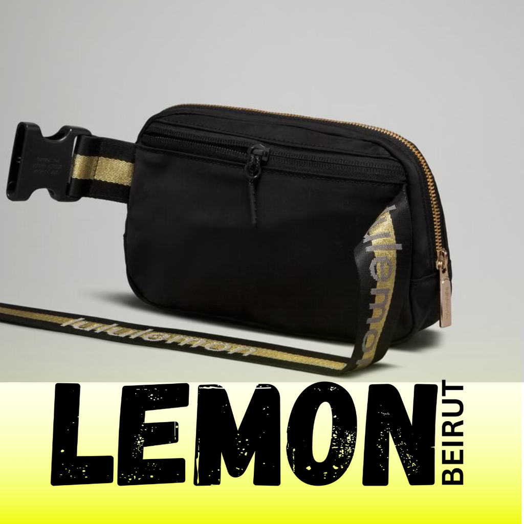 Lululemon Everywhere Belt Bag 1L,BLACK  / Gold