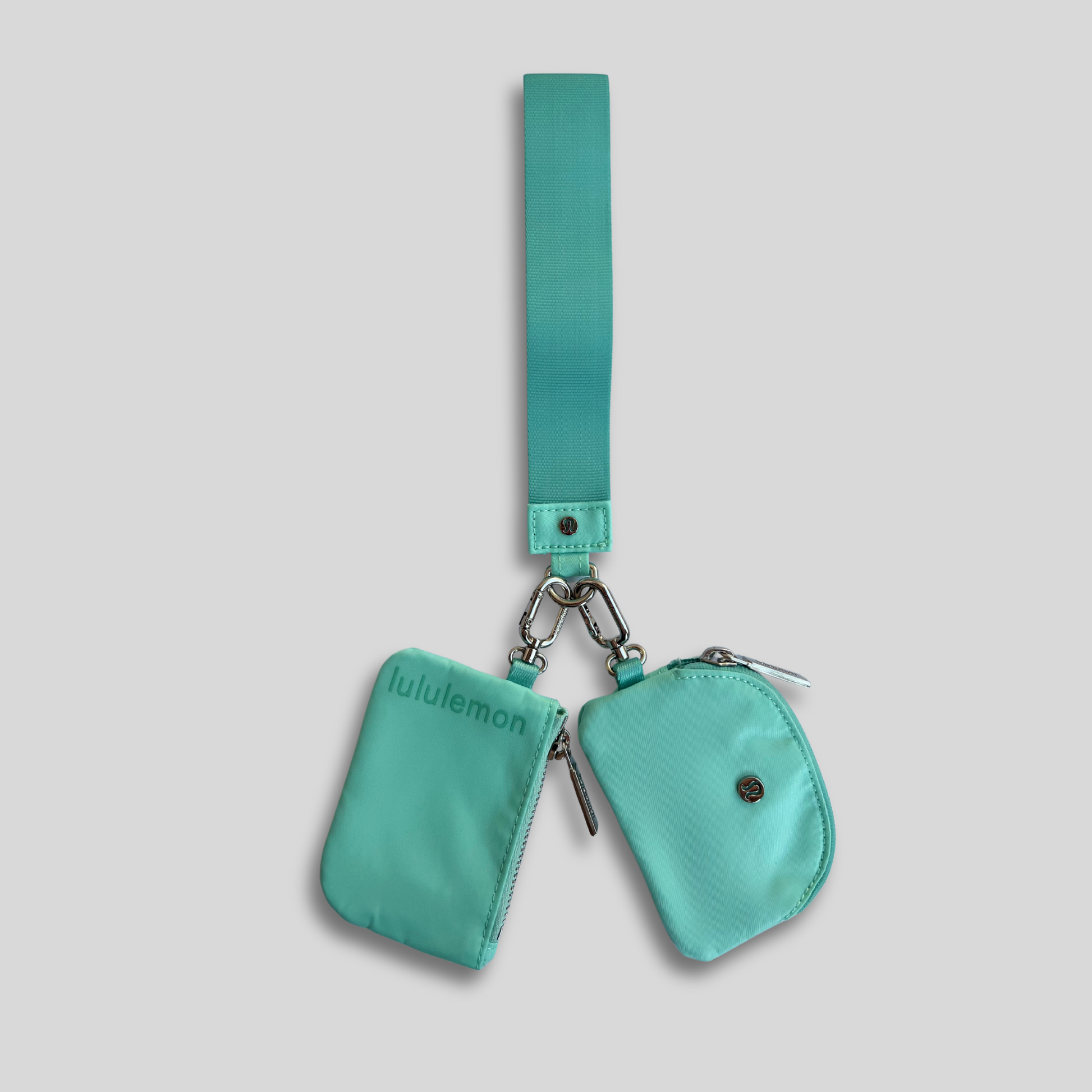 Dual Pouch Wristlet (Mint)