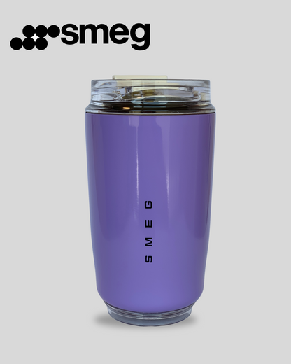 كوب قهوة السفر من الستانلس ستيل من SMEG، لون بنفسجي