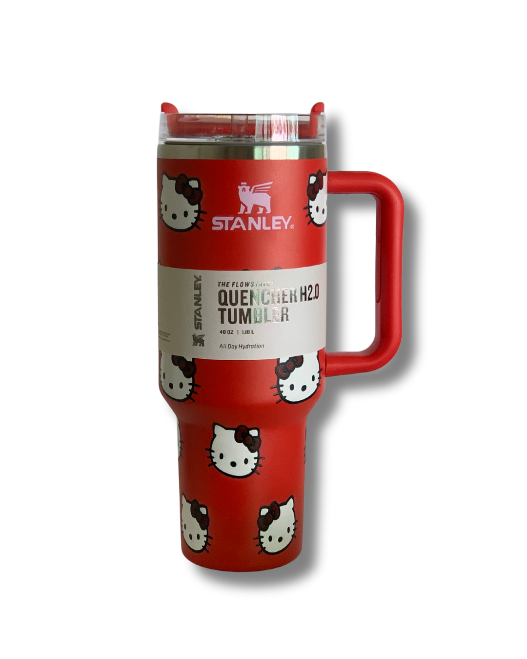 Stanley 40 oz Quencher H2.0 Tumbler - Hello Kitty Red
