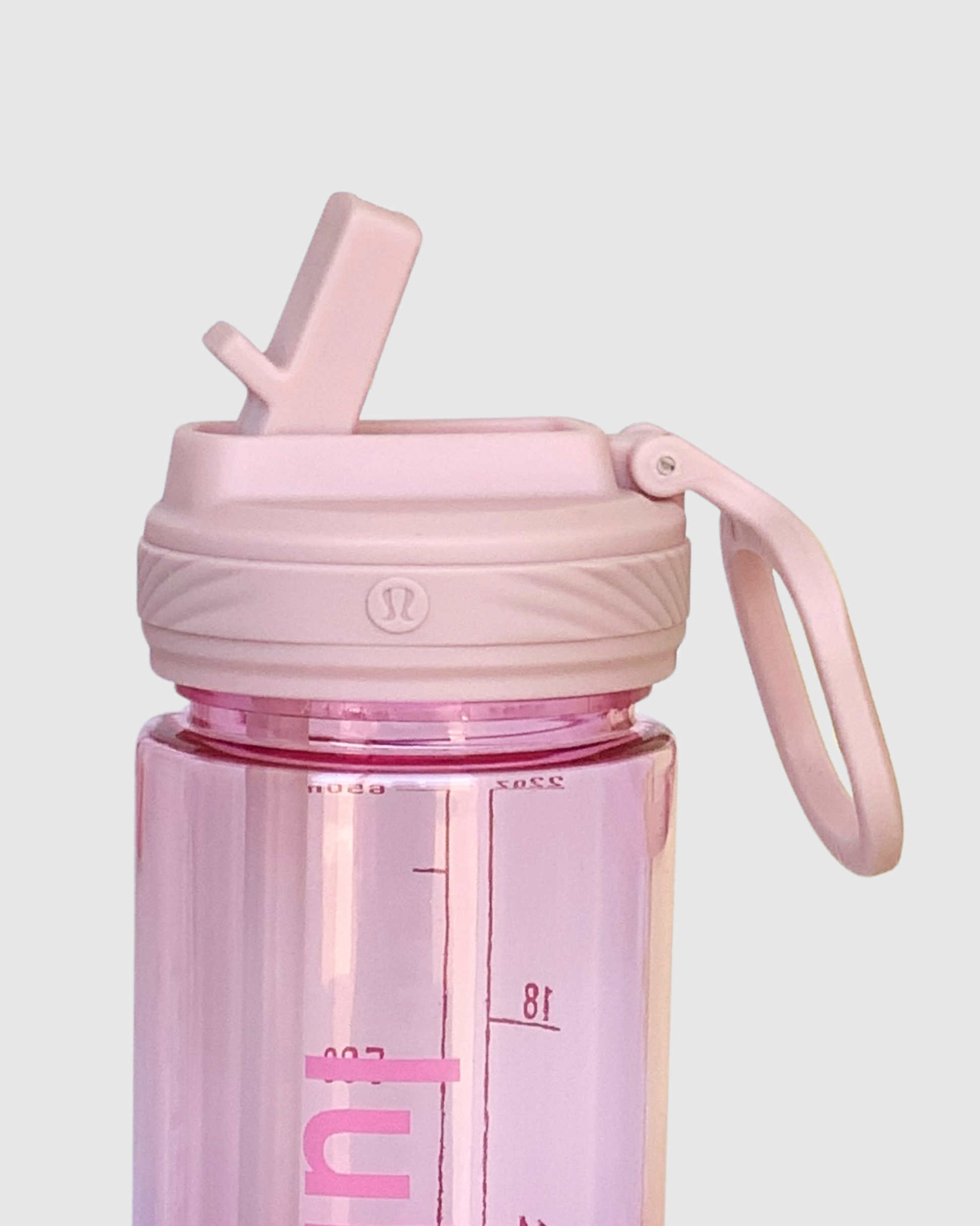 Back to Life Clear Bottle 24oz Straw Lid Purple