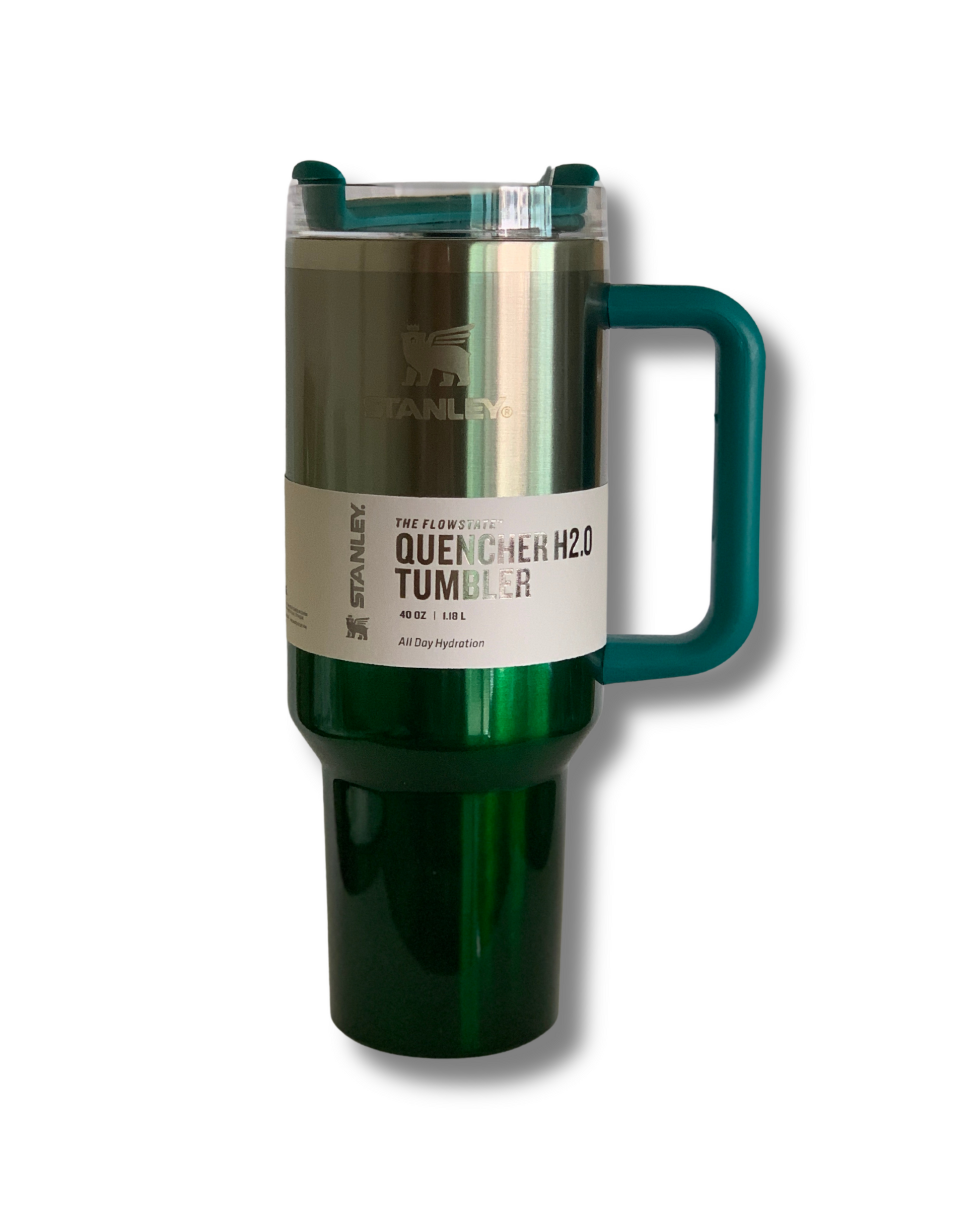 Stanley 40 oz Quencher H2.0 Tumbler - Teal and Silver